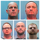 Lt. Peter Cichuniec (top left) fire department paramedic Jeremy Cooper (top right) officer Nathan Woodyard (bottom left) officer Jason Rosenblatt (bottom middle) officer Randy Roedema (bottom right)